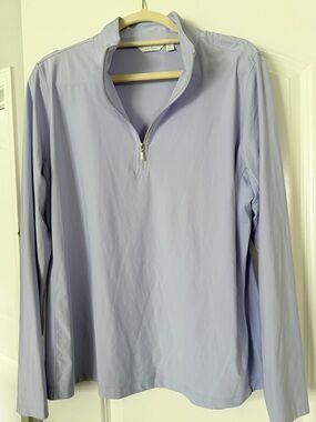 Lady Hagen Lavender Long Sleeve Quarter-Zip Golf Pullover